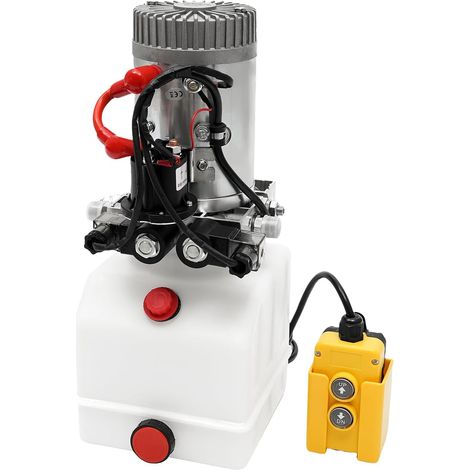 3KW Hydraulic Pump, 12V Electric Hydraulic Pump, Double Acting Electric Hydraulic Pump, Hydraulic Power Unit, Acting Hydraulic Power Pack with 4L Tank Quick Starting Remote Control
