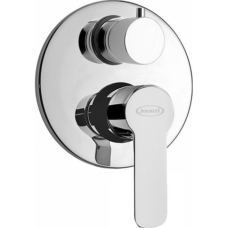 Miscelatore doccia incasso con deviatore monoleva Jacuzzi  rubinetteria Eolo ottone cromato 0E000400JA00 (1/5)