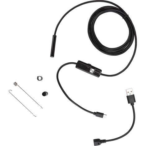 Endoscope 7mm IP67 pour Android/Windows, 2m Câble USB, Caméra HD Étanche pour Téléphone (1/5)