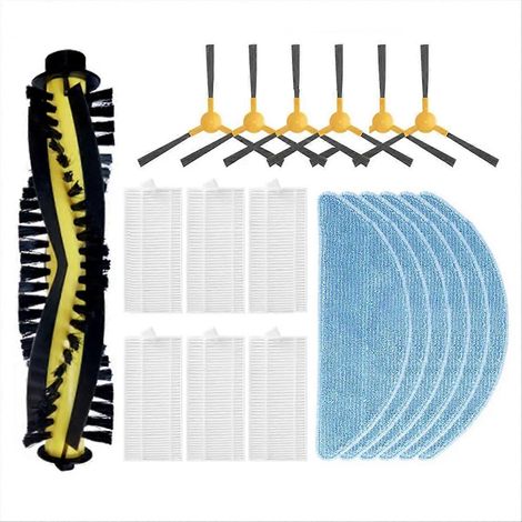 Pour Maison Aqua Rouleau Brosse latérale Filtre HEPA Lingettes de lavage,19 pièces (1/5)