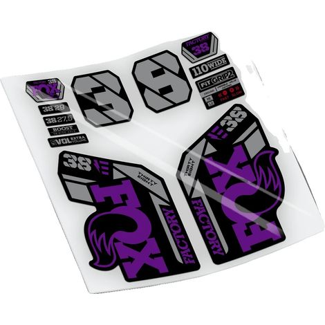 Pegatinas de vinilo de alta durabilidad, colores personalizables, color morado. (1/2)