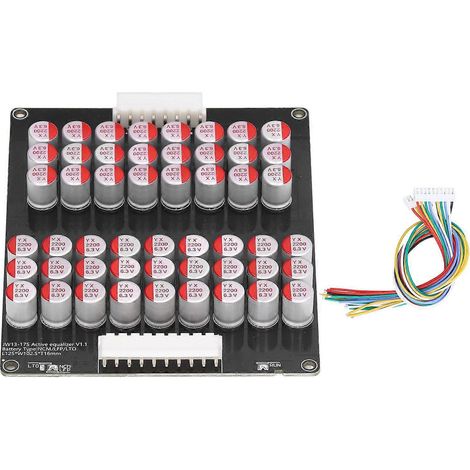 Égaliseur actif universel pour batterie 5A, compatible avec les batteries LTO, LPO et LFP, comprenant un égaliseur de cellules et une carte d'égalisation d'énergie. (1/5)