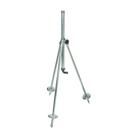 BASE TRIPODE X IRRIGATORE  ACCIAIO ZINCATO 3/4M+PORTAGOMMA H.CM 80