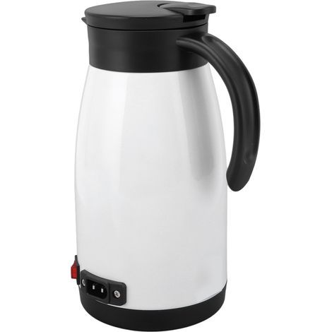 Elektrischer Wasserkocher fürs Auto (680 ml), doppelwandiger Edelstahl, 12V/24V-Zigarettenanzünderstecker (1/5)