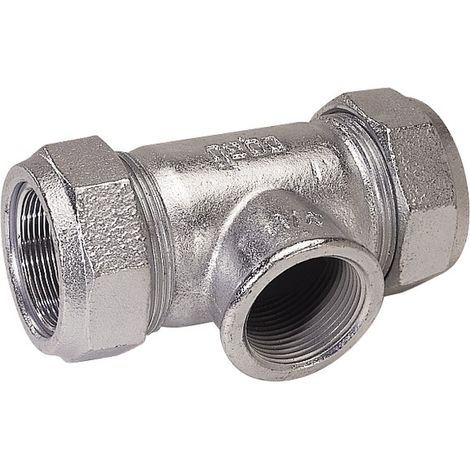 Raccord compression fonte té taraudé T 17.2x17.2xF3/8 - GEBO FRANCE : 01.150.04.00