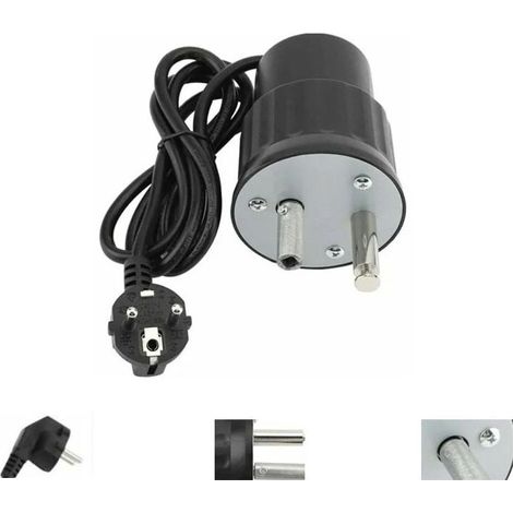 Moteur électrique pour barbecue – Charge maximale 24 kg – Conception en aluminium – Vitesse 2 tr/min pour cuisson uniforme (1/4)
