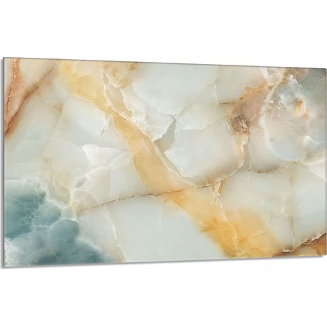Plaque de protection en verre pour poêle, 80 x 52 cm, marbre (1/5)