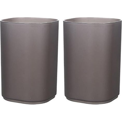 AGE Support de rangement pour stylos 2 pièces, porte-stylo givré en plastique transparent, porte-pinceaux de maquillage, rangement de bureau pour école/bureau (1/2)
