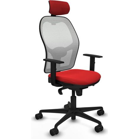 Piqueras y Crespo Jorquera Silla de oficina ergonómica roja