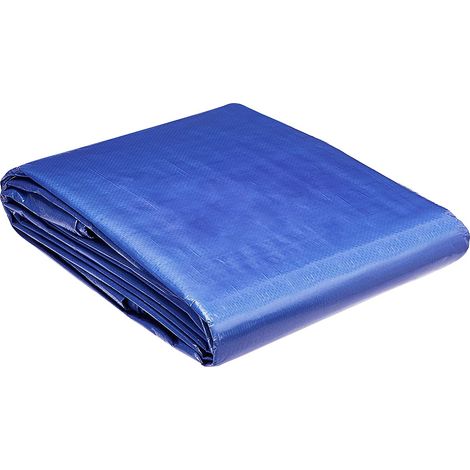 Telone occhiellato extra pesante 3 x 4 mt in polietilene alto spessore 280 gr./mq con orlo di rinforzo e angoli rivestiti (1/4)