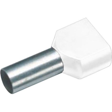 Vogt Verbindungstechnik 470108D Capocorda doppio 0.50 mm² Parzialmente isolato Bianco 100 pz. (1/2)