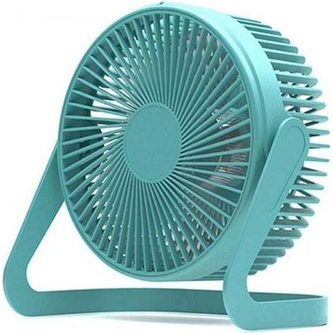 Small Desktop USB Fan Mini Silent Desktop Electric Fan Green (1/4)