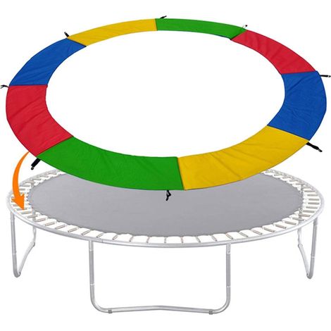 Coussin de Protection pour Trampoline Coloré 366 cm