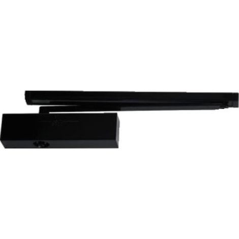 Cerradura de puerta Gr 400 Brazo Antivandalismo NegroRAL 9005 - Groom