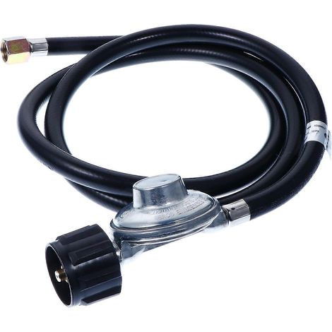 Adaptateur de régulateur de gaz propane avec vannes basse pression et tuyau de 1,5 m pour four à barbecue (1/5)