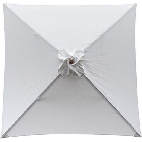 Housse de rechange pour parasol, 4 baleines, 22m, imperméable, anti-UV, tissu de rechange, beige (1/4)
