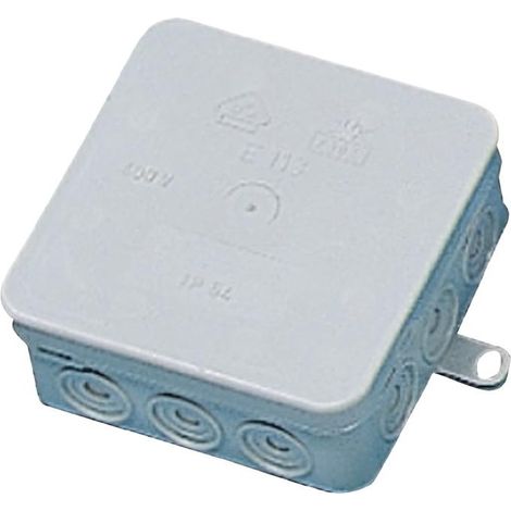 F-Tronic 7340038 Abzweigkasten (L x B x H) 85 x 85 x 40 mm Lichtgrau IP54 10 St. (1/5)