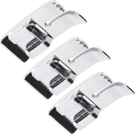3 Pièces Pied Presseur en Acier Inoxydable pour Machine à Coudre - Accessoires de Couture Durables (1/5)