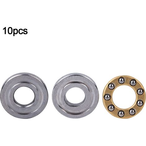 10 roulements à poussée miniatures en acier plat haute précision - Lot de 10 (1/4)