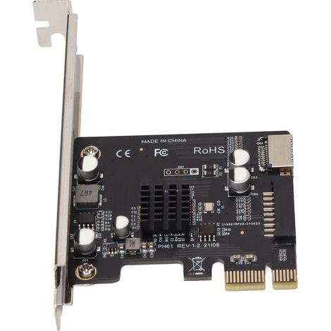 PCIe-zu-USB-19-Pin-Erweiterungskarte, gute Leitfähigkeit, einteilige Induktivität, niederohmige Adapterkarte PH61 (1/5)