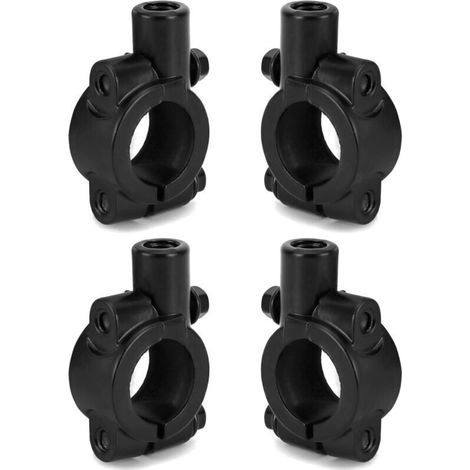 4 Pezzi Adattatore Specchietto Retrovisore Moto 22mm / 7/8, Supporto Specchietto per Manubrio, Supporto Specchietto Retrovisore Moto 10mm, per Moto Bicicletta Dirt Bike ATV (1/4)