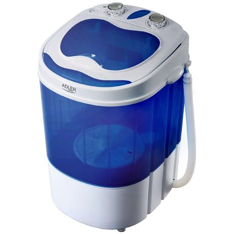 Adler ad 8051 - Waschmaschine (Laptop, Top-Load, Blau, Weiß, Schleudern, Top, 3 kg) 360x370x530 cm (360x370x530 cm)
