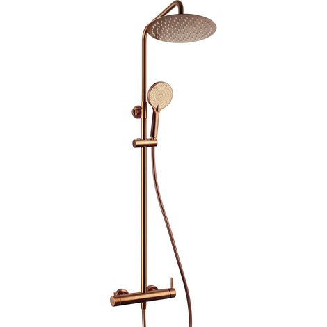Conjunto de ducha telescópica INVERTER R ORO ROSA monomando (1/3)