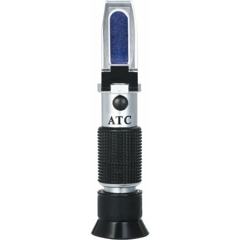 Salzgehalt-Refraktometer, tragbare Meerwasser-Dichtemessgeräte, optischer Salzgehalt-Tester, tragbares ATC-Refraktometer, Doppelskala: 0100 ‰ und 1.0001.070 Dichte, Salzwasser-Tester für Aquarien