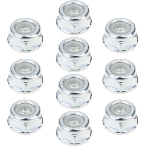 Lot de 10 écrous à lame gauche M10 x 1,25 679075001 compatible avec Homelite Compatible avec Ryobi (1/5)