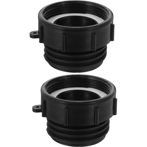 Adaptateur IBC Lot de 2 en Plastique Compact 60 MM Filetage Fin vers Filetage Grossier pour Stockage Liquide Chimique et Arrosage de Jardin (1/5)