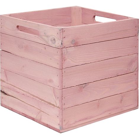 Holzkiste Rosa  passend für Kallax und Expeditregale (1/5)