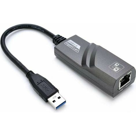 USB Ethernet Adapter, USB 3.0 to RJ45 Ethernet Adapter, Network 1000Mbps LAN Adapter Compatible with Windows 10/8.1/8/7/Vista/XP, Mac OS 10.6 and Above (1/5)