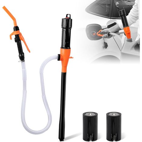 Pompa di trasferimento liquidi alimentata a batteria, pompa sifone per liquidi elettrica portatile, pompa portatile multiuso per acquari di carburante, acqua e gas, 9,8 l/min (1/5)
