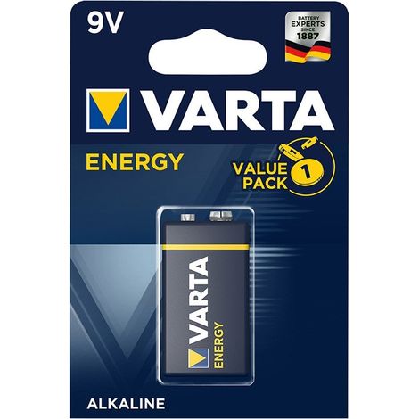 Pila alcalina Varta Energy 9V en blister