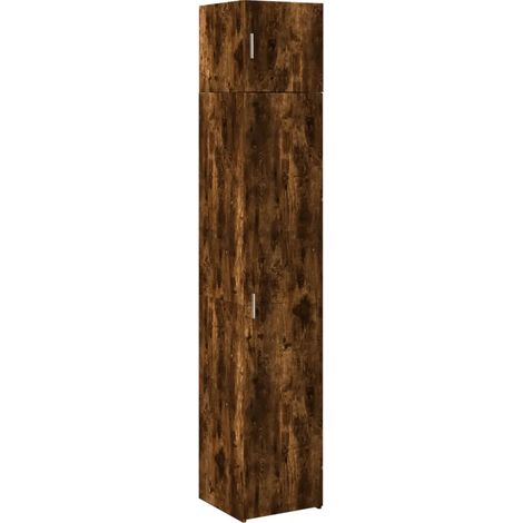 Armadio di stoccaggio sottile salvazpazio 40 x 42,5 x 225 cm in legno multistrato rovere fumo 020055559