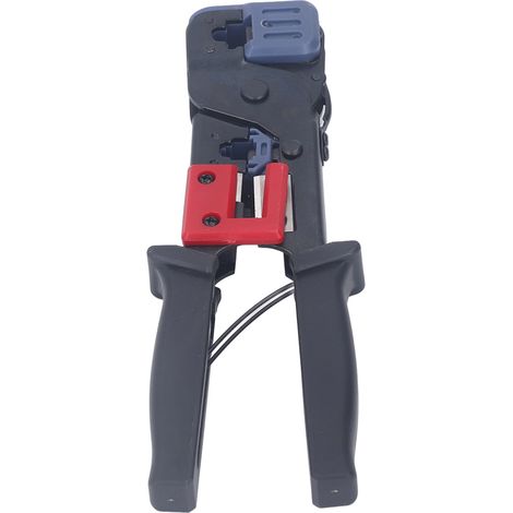 Pince à sertir RJ45 professionnelle 2 en 1, poignée ergonomique douce, coupe nette pour câbles réseau Ethernet (1/5)