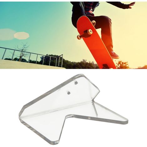 Support mural pour skateboard, support en acrylique pour planche de longboard ou trottinette, porte-skateboard mural (1/5)
