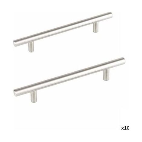 10 pièces ensemble complet de poignées de meubles de cuisine entraxe 64mm poignées de meubles de cuisine en acier inoxydable poignées d'armoire poignées de porte de cuisine poignées de meubles de cuis (1/5)
