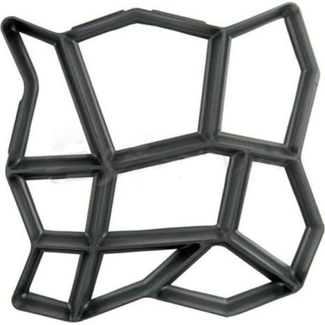 Molde de hormigón irregular de 43 x 43 cm para la creación de caminos, aceras, entradas de vehículos, jardines, terrazas, patios y trabajos de piedra. Pathmate