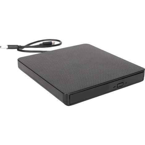 Lecteur DVD externe USB 3.0 USB-C, ultra-fin, à transfert rapide et à mouvement de gravure, pour ordinateur portable et PC.