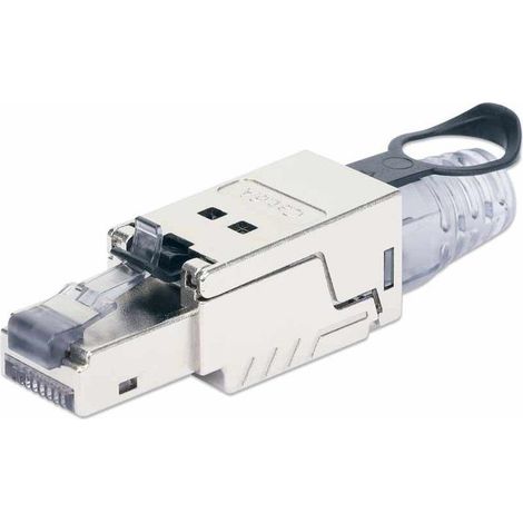 Connecteur modulaire blindé sans outil Intellinet RJ45 STP Cat.6a 10G (1/5)