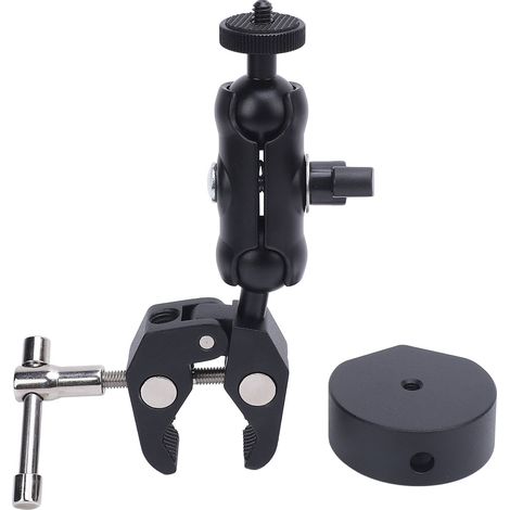 Satelliten-Montageset für [Modell], Klemmadapter-Set aus Aluminiumlegierung, verstellbares Klemmset für Wohnmobil und Boot, Polar Black (1/5)
