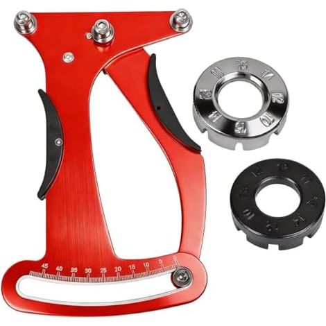 Tensiomètre pour rayons de vélo - Tensiomètre de rayons de vélo - Appareil de mesure de la tension des rayons de vélo - Avec 2 clés à rayons pour rayons (1/5)