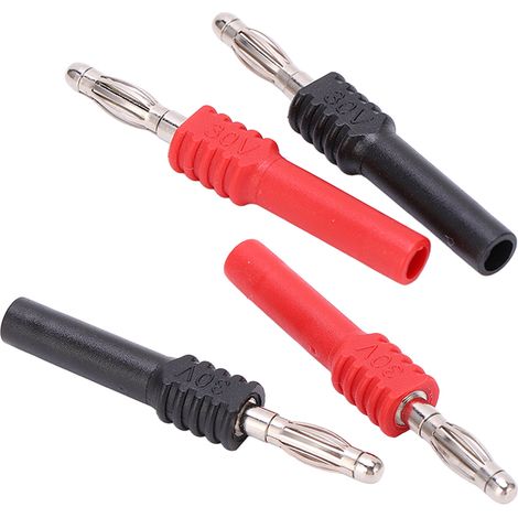 Lot de 5 connecteurs banane J.20025, adaptateur mâle 4 mm vers femelle 2 mm pour usage industriel (1/5)