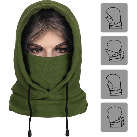 Cagoule fonctionnelle, masque anti-froid, masque de moto pour le vélo, le ski, protection contre le froid en hiver (1/5)