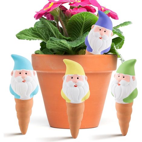 Cône d'arrosage - Lot de 4 - Terre rouge - Formes animales - Irrigation automatique - Pour plantes en pot et jardin (1/5)