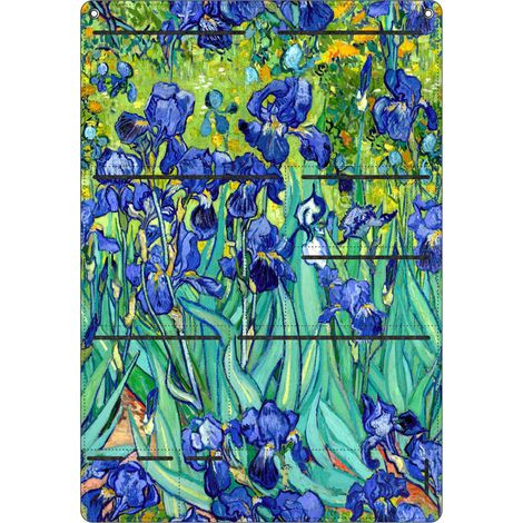 Organizer da parete in feltro Bertoni Irises 45×65 cm - antracite, 8 tasche, stampa HD, decorativo e pratico (1/5)