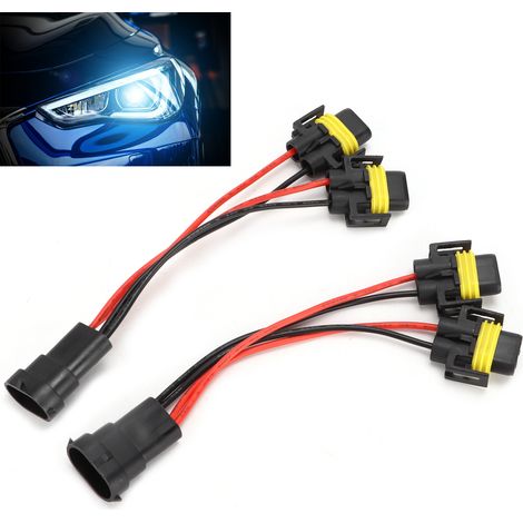 Harnais de câblage séparateur H11/H8 mâle vers femelle pour phare antibrouillard et projecteur double (1/5)