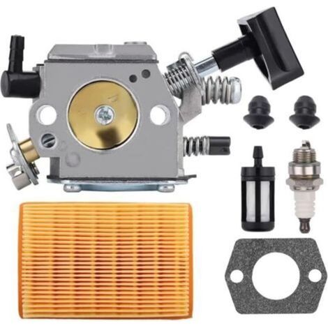Carburador compatible con Stihl BR320/BR340/BR380/BR400/BR420/SR320/SR340/SR400/SR420 + filtro de aire – kit completo de mochila