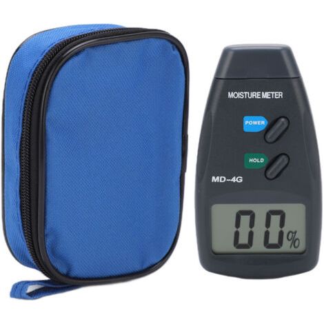 Détecteur d'humidité numérique LCD MD‑4G pour bois, haute précision avec fonction de verrouillage de lecture, idéal pour usage industriel.